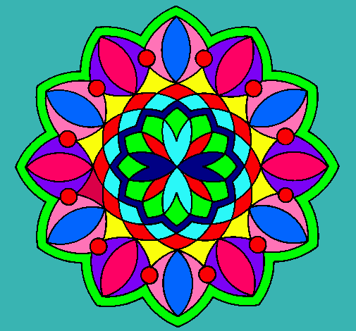 Dibujo Mandala 20 pintado por MINEYA