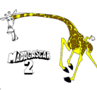 Dibujo Madagascar 2 Melman 2 pintado por julieta100