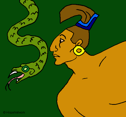 Serpiente y guerrero