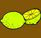 Dibujo limón pintado por dodito