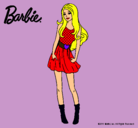 Dibujo Barbie veraniega pintado por eeee