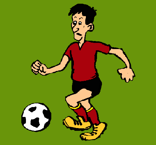 Dibujo Jugador de fútbol pintado por lani