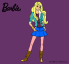 Dibujo Barbie juvenil pintado por danna