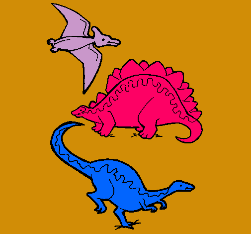 Tres clases de dinosaurios