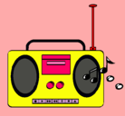 Dibujo Radio cassette 2 pintado por Roser123