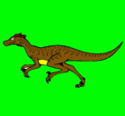 Dibujo Velociraptor pintado por ternurita