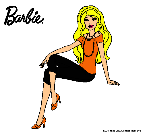 Dibujo Barbie moderna pintado por ernesotto