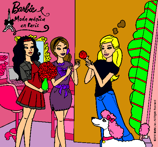 Barbie de compras con sus amigas