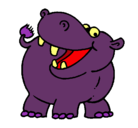 Dibujo Hipopótamo pintado por belennnnnnnn