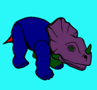 Dibujo Triceratops II pintado por emilo