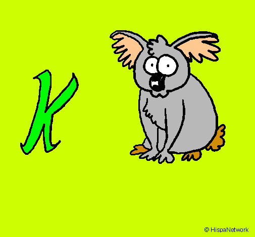 Dibujo Koala pintado por kedamero