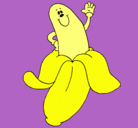 Dibujo Banana pintado por evebol