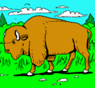 Dibujo Búfalo  pintado por facundosured