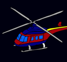 Dibujo Helicóptero  pintado por elicoctero