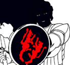 Dibujo Caballero con escudo de león pintado por xdhydchdhyxg