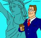 Dibujo Estados Unidos de América pintado por ruru