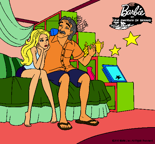 Barbie con su padre