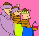 Dibujo Los Reyes Magos 3 pintado por darcy