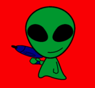 Dibujo Alienígena II pintado por DJFGFG