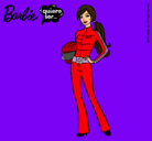 Dibujo Barbie piloto de motos pintado por giuliitahh