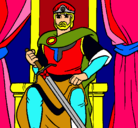 Dibujo Caballero rey pintado por Guillermo123