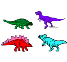 Dibujo Dinosaurios de tierra pintado por alLex