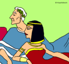 Dibujo César y Cleopatra pintado por noa777