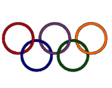 Dibujo Anillas de los juegos olimpícos pintado por Aslian