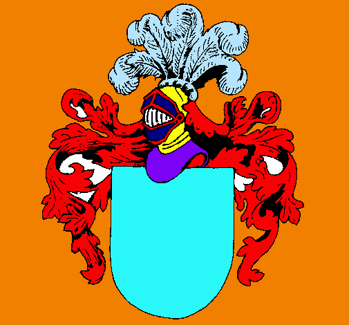 Escudo de armas y casco