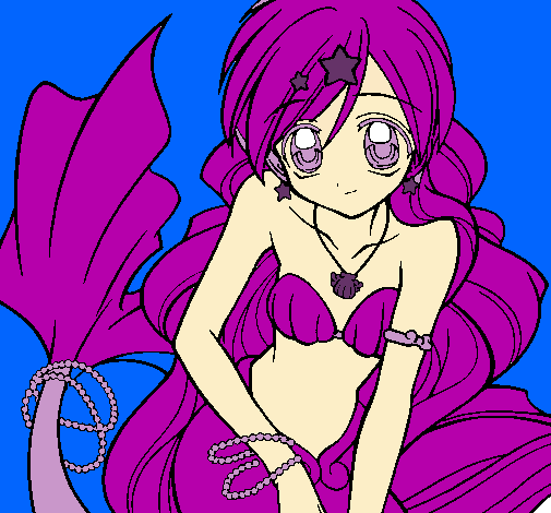 Dibujo Sirena pintado por cerezitha