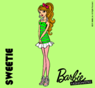 Dibujo Barbie Fashionista 6 pintado por danna