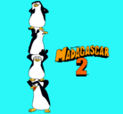 Dibujo Madagascar 2 Pingüinos pintado por pinguinitos