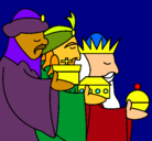 Dibujo Los Reyes Magos 3 pintado por tapun