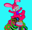 Dibujo Conejo de Pascua pintado por ElenaErand