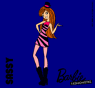 Dibujo Barbie Fashionista 2 pintado por danna