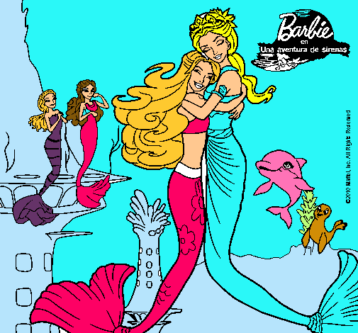 Barbie sirena y la reina sirena