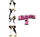 Dibujo Madagascar 2 Pingüinos pintado por iveth