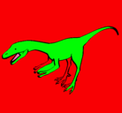 Dibujo Velociraptor II pintado por  chido