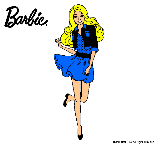 Dibujo Barbie informal pintado por ernesotto