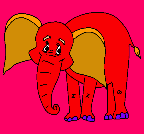 Elefante feliz