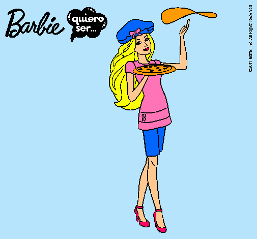 Dibujo Barbie cocinera pintado por Amyluz