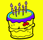 Dibujo Pastel de cumpleaños 2 pintado por uuiu5i5u65ui