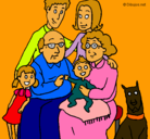 Dibujo Familia pintado por chepe