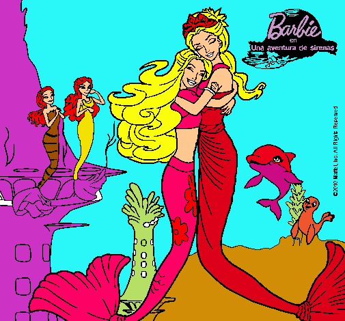 Barbie sirena y la reina sirena