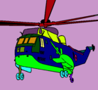 Dibujo Helicóptero al rescate pintado por santi8202