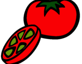 Dibujo Tomate pintado por MAYARA