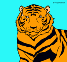 Dibujo Tigre pintado por smart
