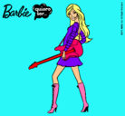 Dibujo Barbie la rockera pintado por susan2