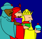 Dibujo Los Reyes Magos 3 pintado por lucipa