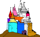 Dibujo Castillo medieval pintado por jafit
